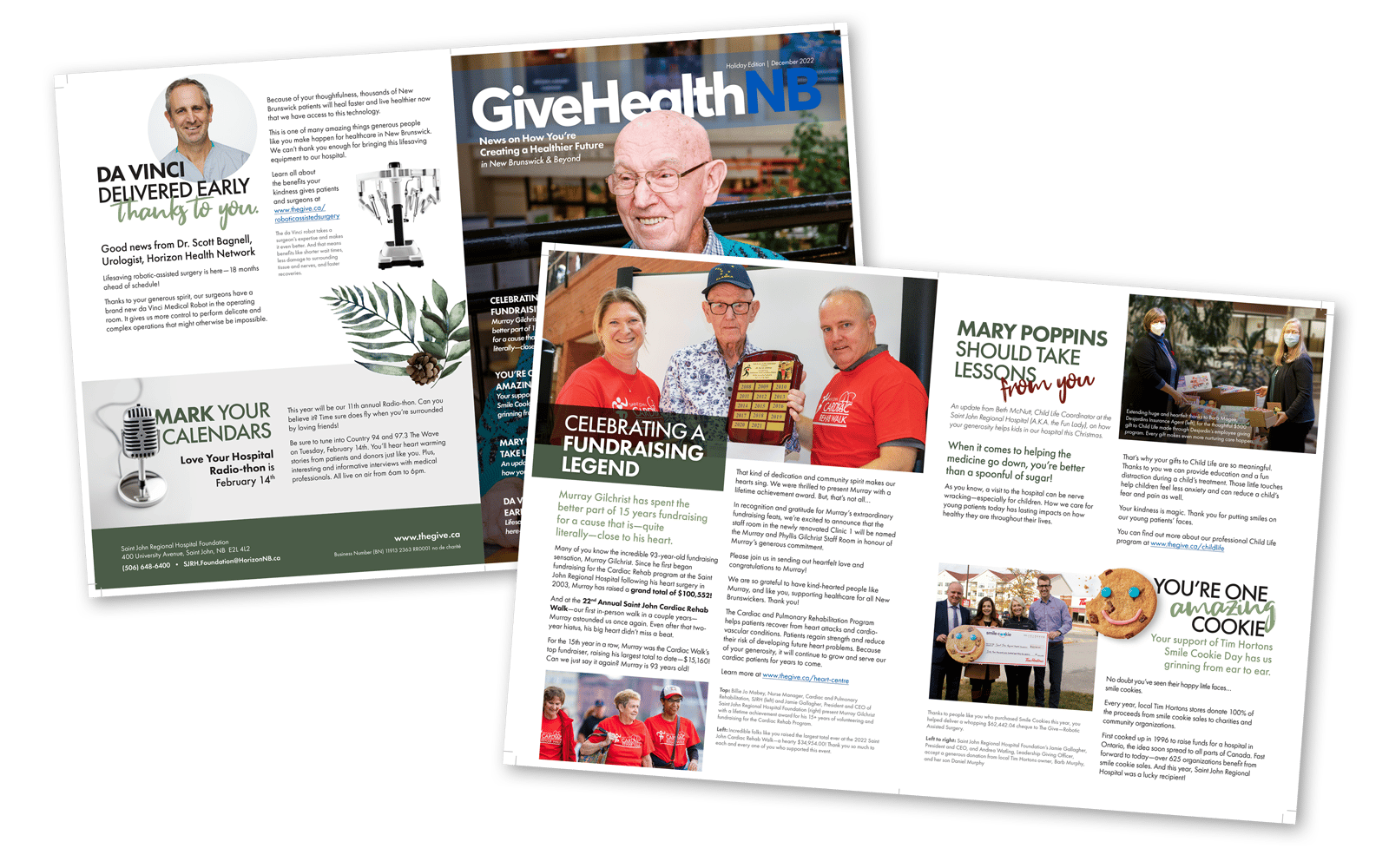 Saint John Regional Hospital Holiday Print Newsletter
