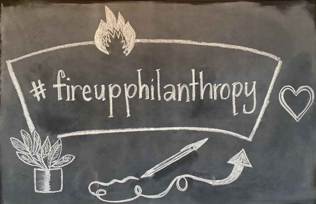 fireupphilanthropy chalk